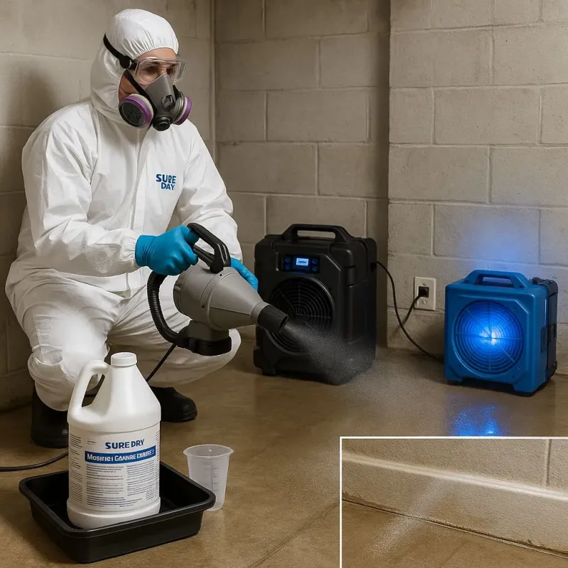 Sanitization and Odor Removal process in Northville, MI