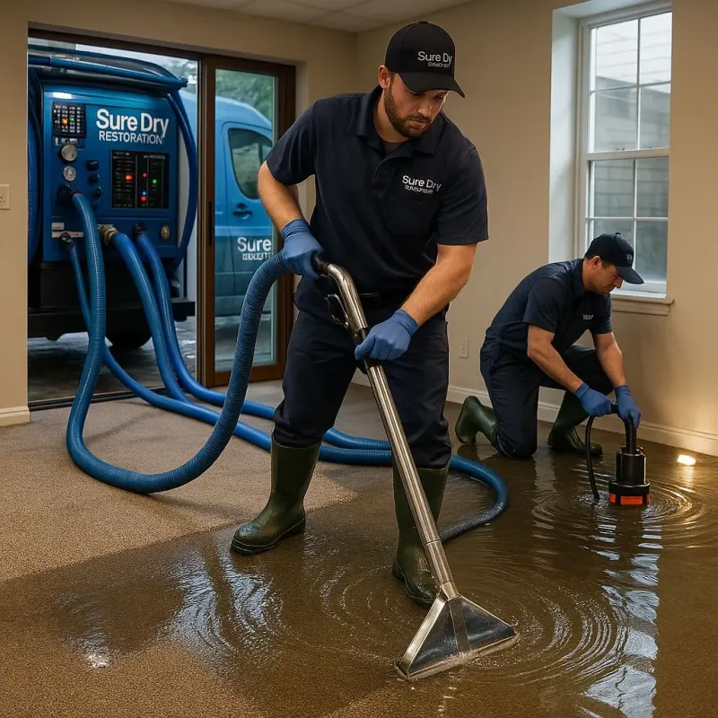 Water Extraction and Removal process in Northville, MI
